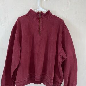 Eddie Bauer Burgundy Pullover